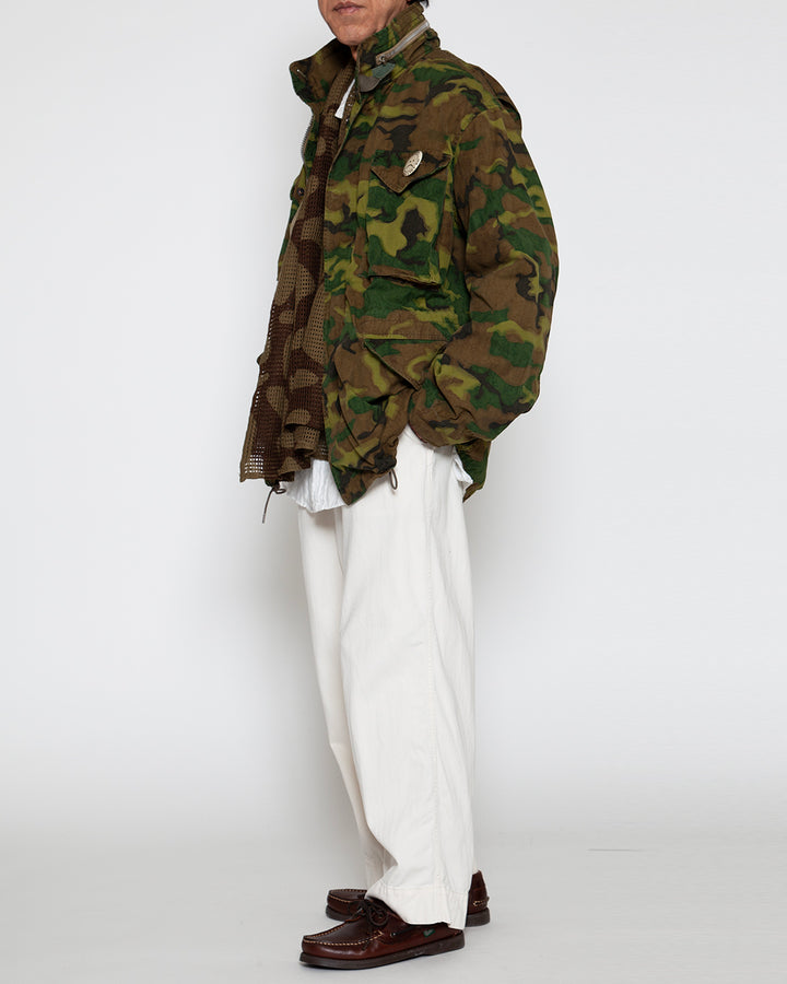 CJ112 - CORONA・M-65 FIELD JACKET / ERDL "GREEN in COUNTRY" w/ Special Bio-wash