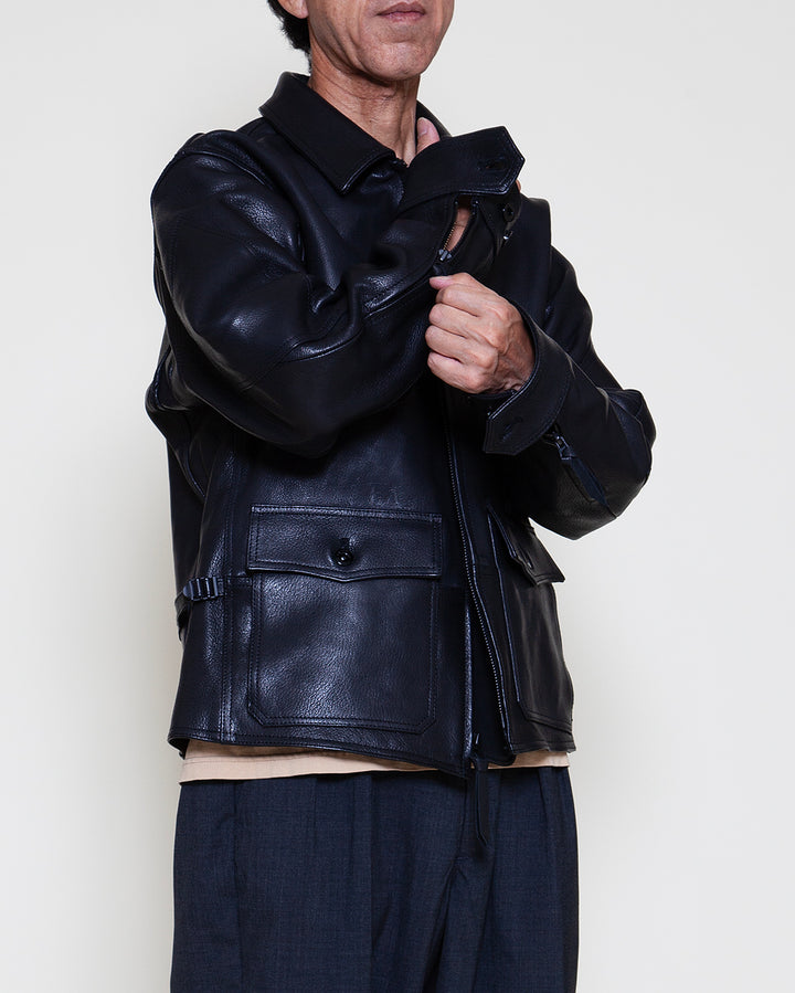 WG001 - Willis & Geiger "G-8" / Black Goat Leather