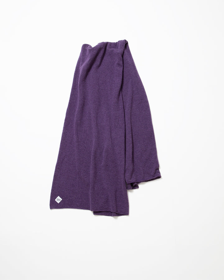 CA017 - CASHMERE GAUZE STOLE / Heather Purple