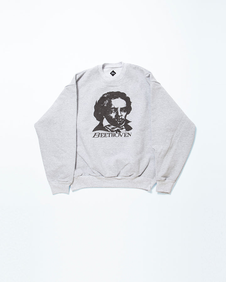 CC006  - PRINT SWEATSHIRT "BEETHOVEN" / Ash Grey