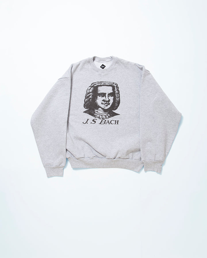 CC007  - PRINT SWEATSHIRT "J.S BACH" / Ash Grey