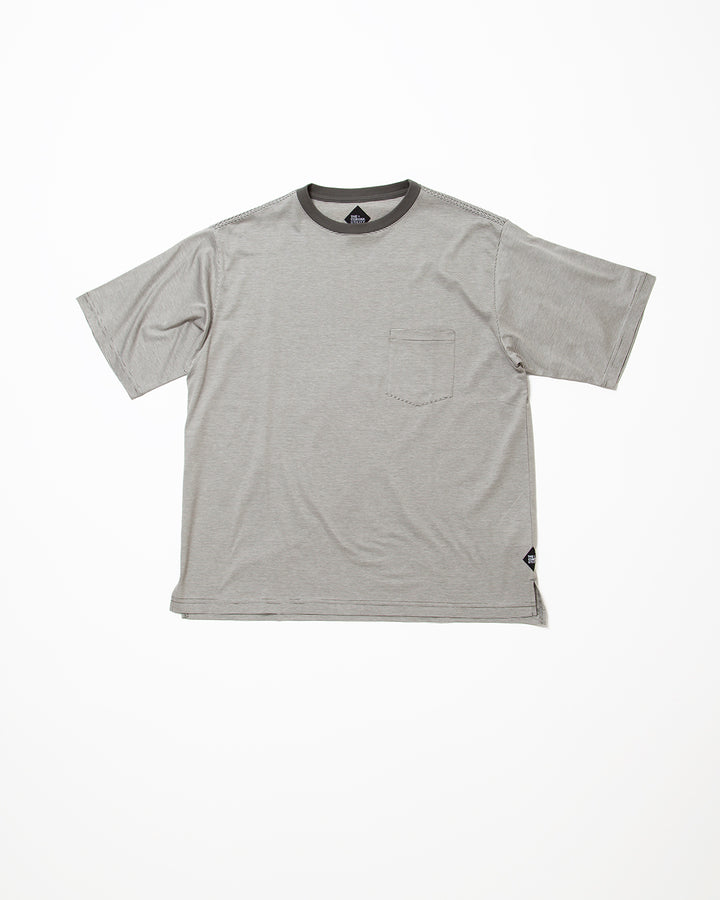 CC010  - BASIC POCKET TEE / OD × White
