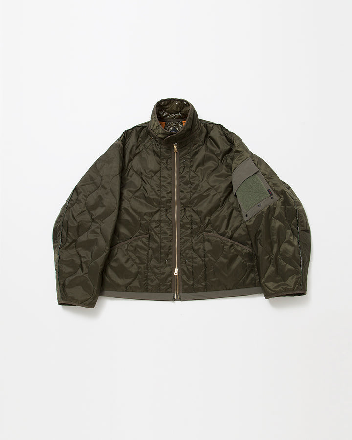 CJ020・ COMBAT QUILTING LINER JACKET / Olive Green