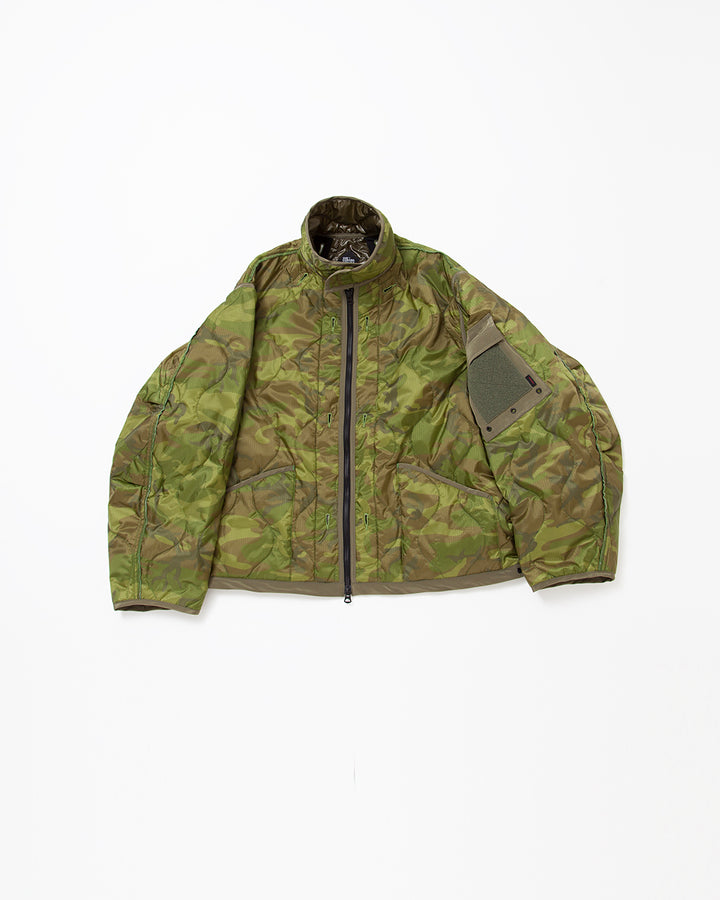CJ020・ COMBAT QUILTING LINER JACKET / Green Leaf Camouflage