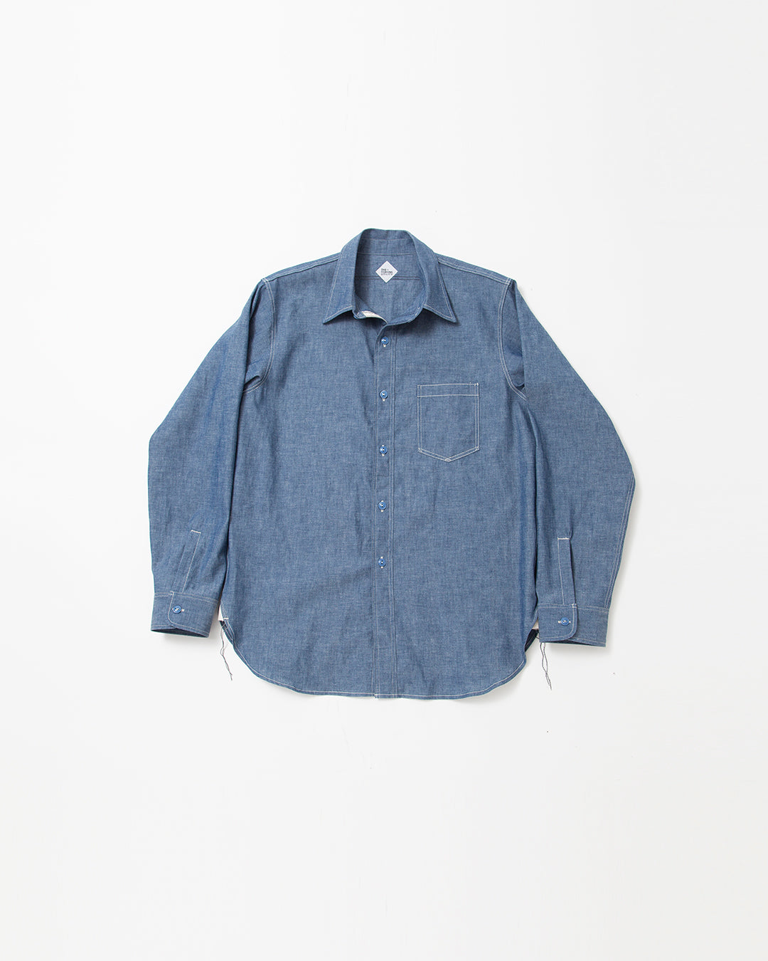 THE CORONA UTILITY - CS001・NAVY 1POCKET SHIRT / Blue Chambray