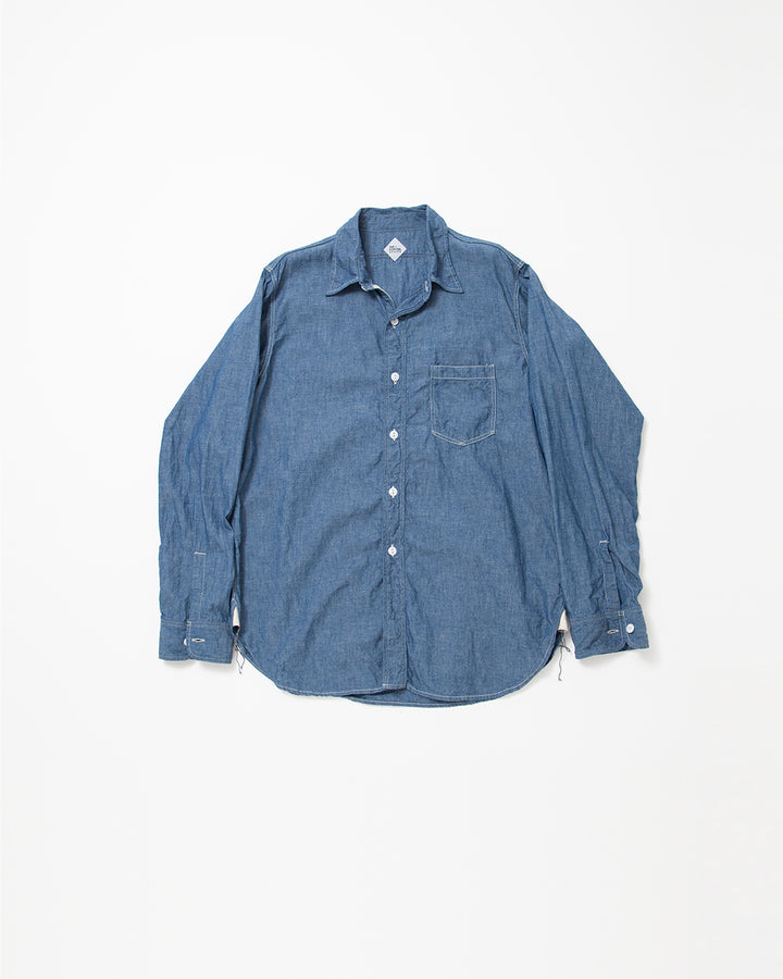 CS001 - NAVY 1POCKET SHIRT / Blue Chambray