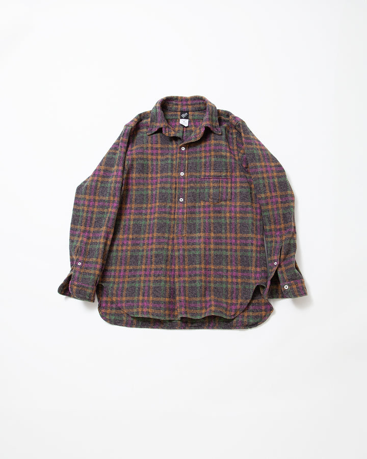 CS005 - W.C.W SHIRT PULLOVER / Charcoal Grey × Multi Color