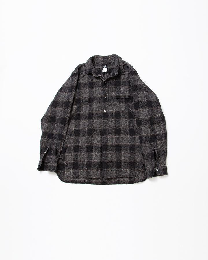 CS005 - W.C.W SHIRT PULLOVER / Black × White