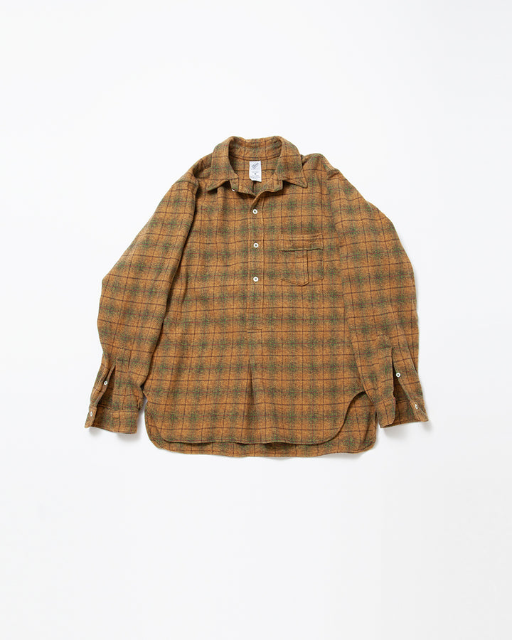 CS005 - W.C.W SHIRT PULLOVER / Khaki × Green