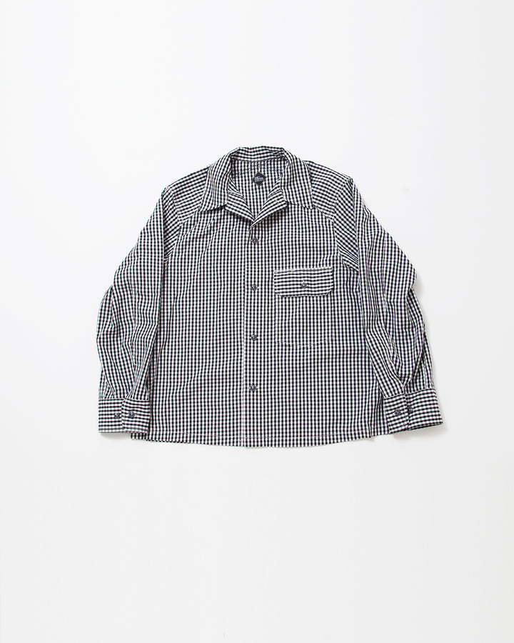 CS013・UTILITY FIELD SHIRT / Monotone Gingham Check