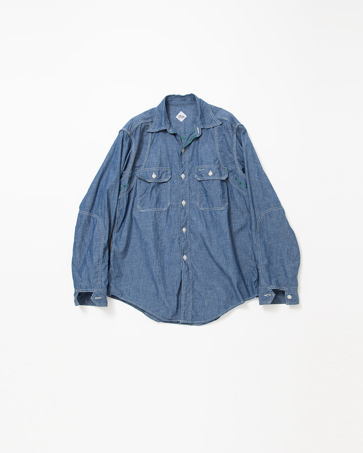 CS014 - CORONA・W-YOKE SHIRT / Blue Chambray