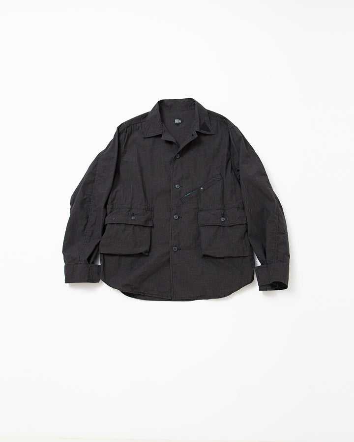 CSJ001・HUNTER HIKER JAC SHIRT / Black × White