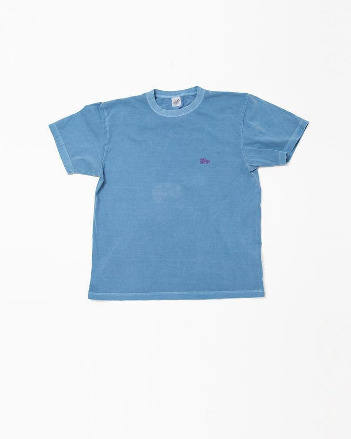 CT021・"THE CORONA UTILITY" LOGO EMBROIDERY TEE / Light Denim