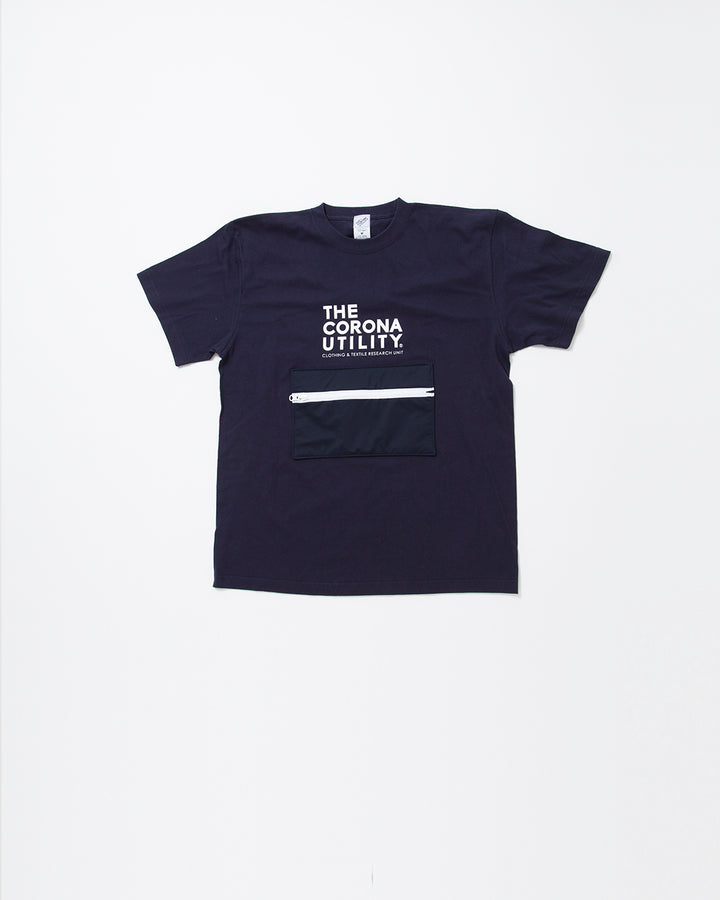 CT023・"BEACH ESSENTIAL" PACKABLE TEE / Navy