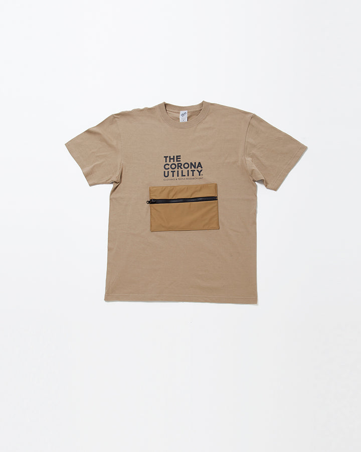 CT023・"BEACH ESSENTIAL" PACKABLE TEE / Sand Khaki