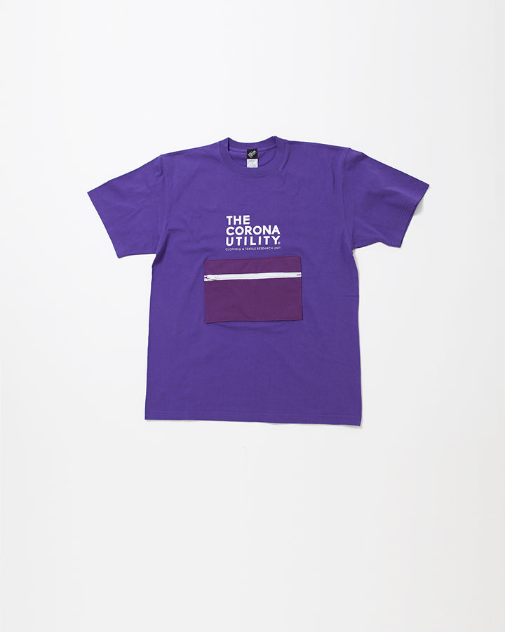 CT023・"BEACH ESSENTIAL" PACKABLE TEE / Violet