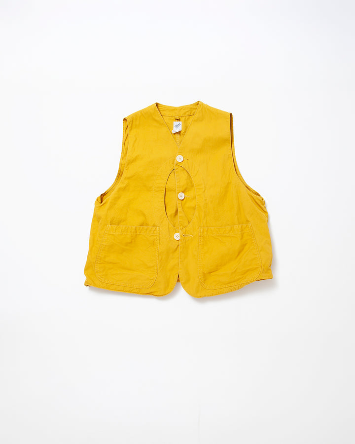 CV002 - CORONA・GAME VEST / Mustard w/ Bio-wash