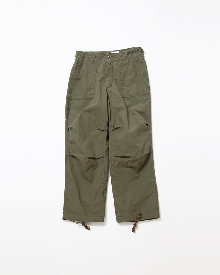 FP005 - AGGRESSOR SLACKS / Olive Green w/ Bio-wash
