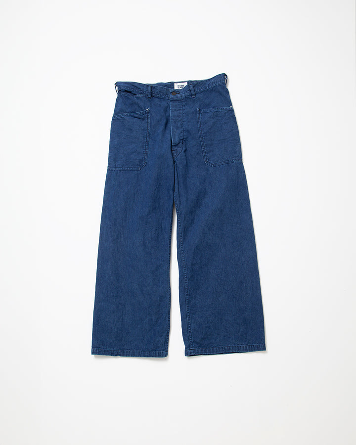 FP015・UTILITY NAVY SLACKS / Indigo w/ Bio-wash