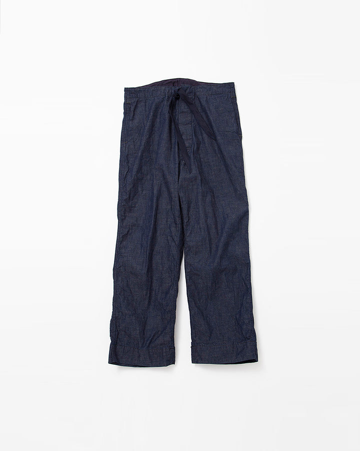 FP018・NAVY EASY SLACKS / Indigo Denim