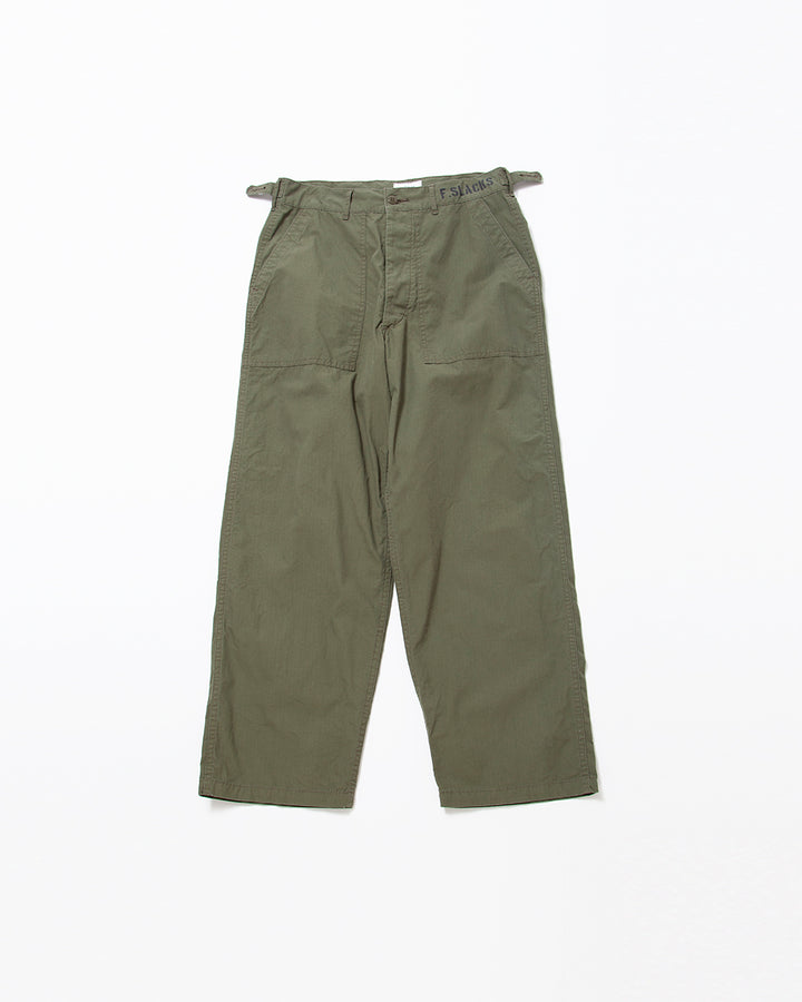 FP027 - M-47 UTILITY SLACKS / Olive Green w/ Bio-wash