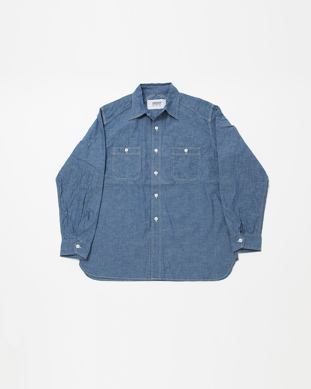 A-1 CLOTHING × Hombre Nino ×THE CORONA UTILITY - HN0241-SH0001・W-YOKE SHIRT / Blue Chambray