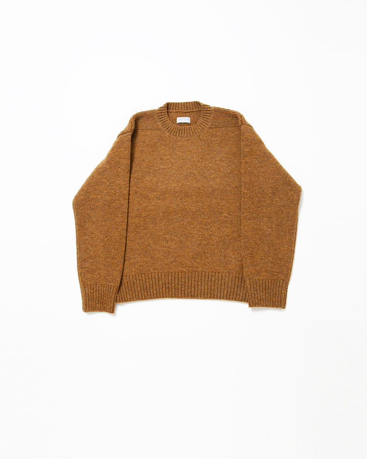 KN001 - KeyHole・NAVY CREW / Melange Gold