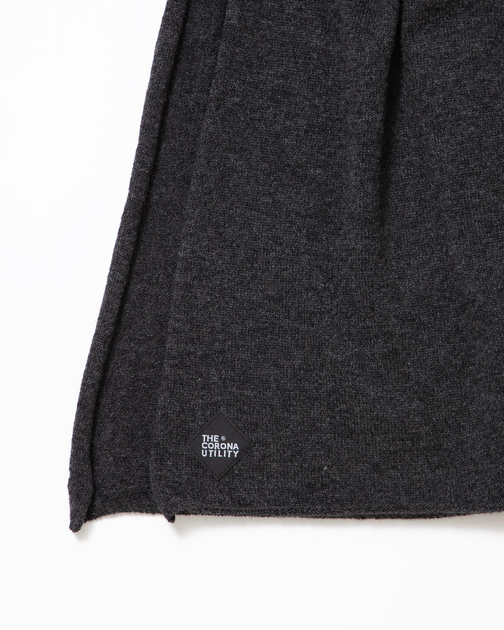 CA017 - CASHMERE GAUZE STOLE / Top Charcoal