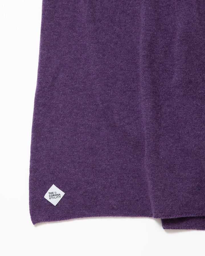 CA017 - CASHMERE GAUZE STOLE / Heather Purple
