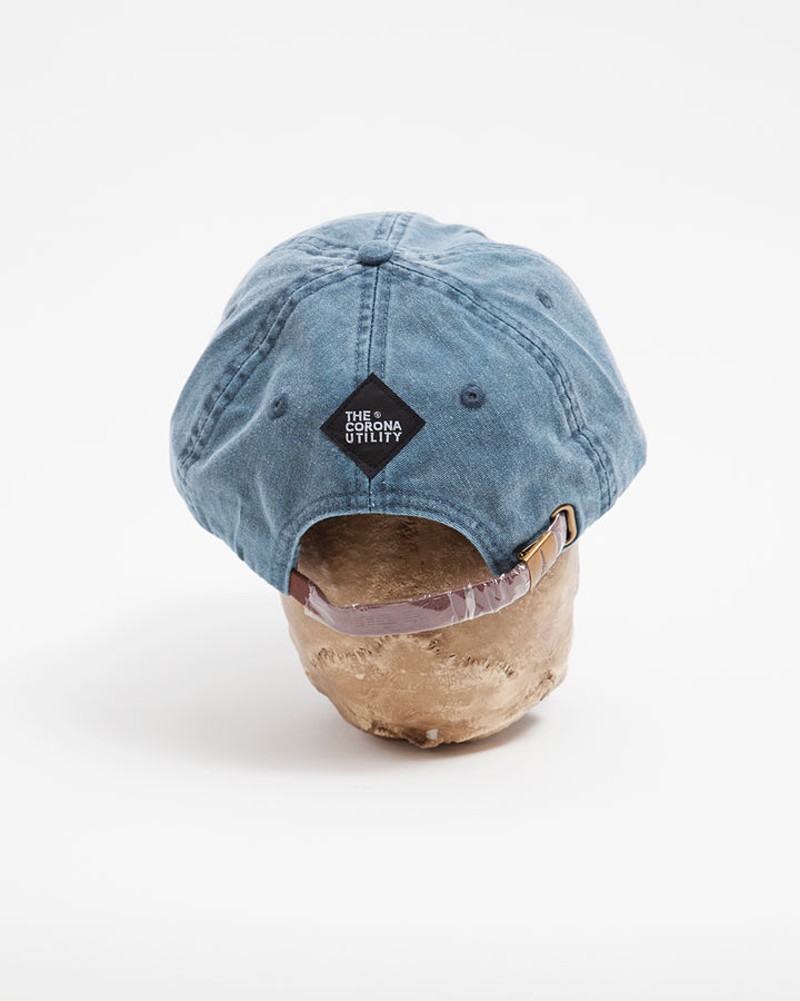 THE CORONA UTILITY - CA020・CORONA LOGO EMBROIDERY CAP / Blue × Saxe Embroidery