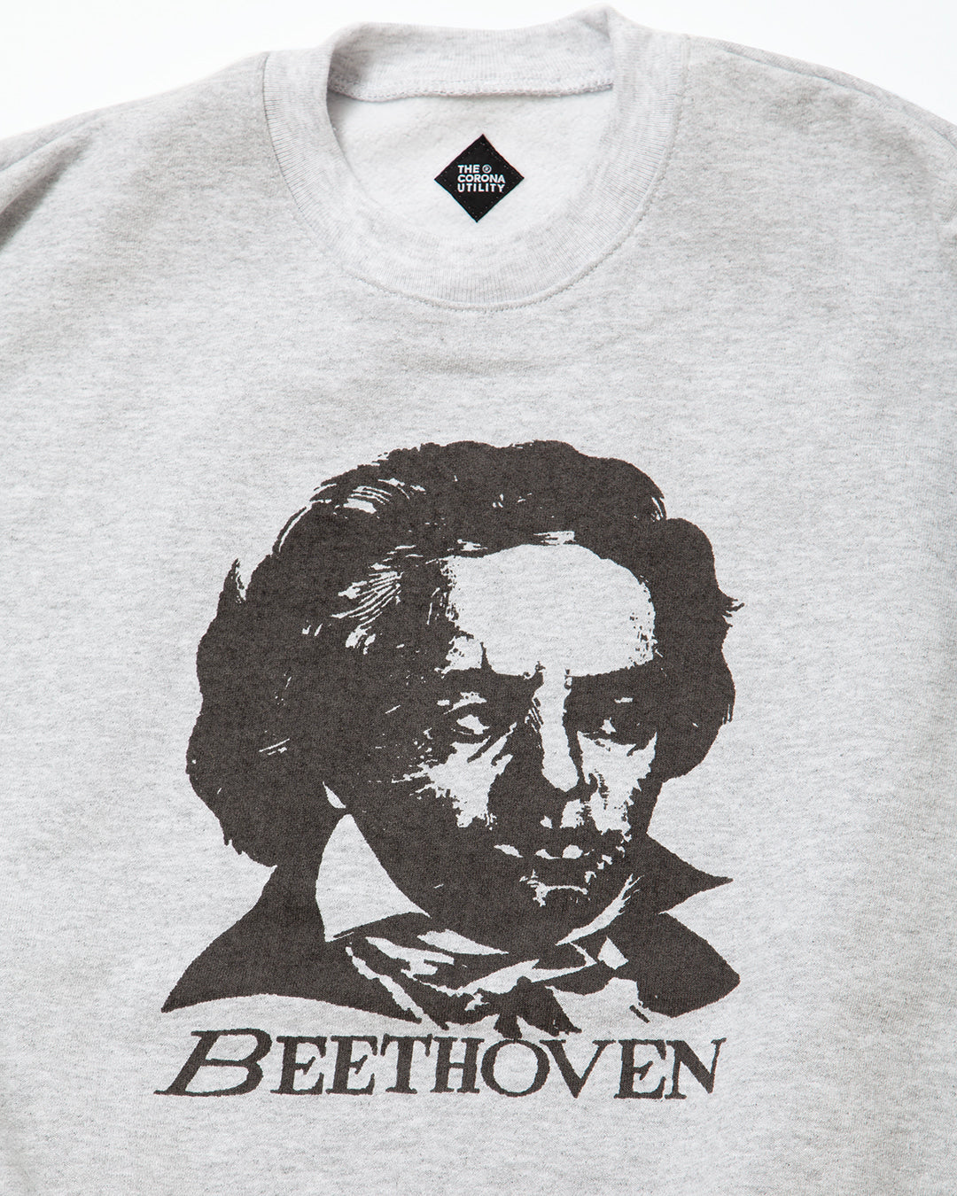 CC006  - PRINT SWEATSHIRT "BEETHOVEN" / Ash Grey