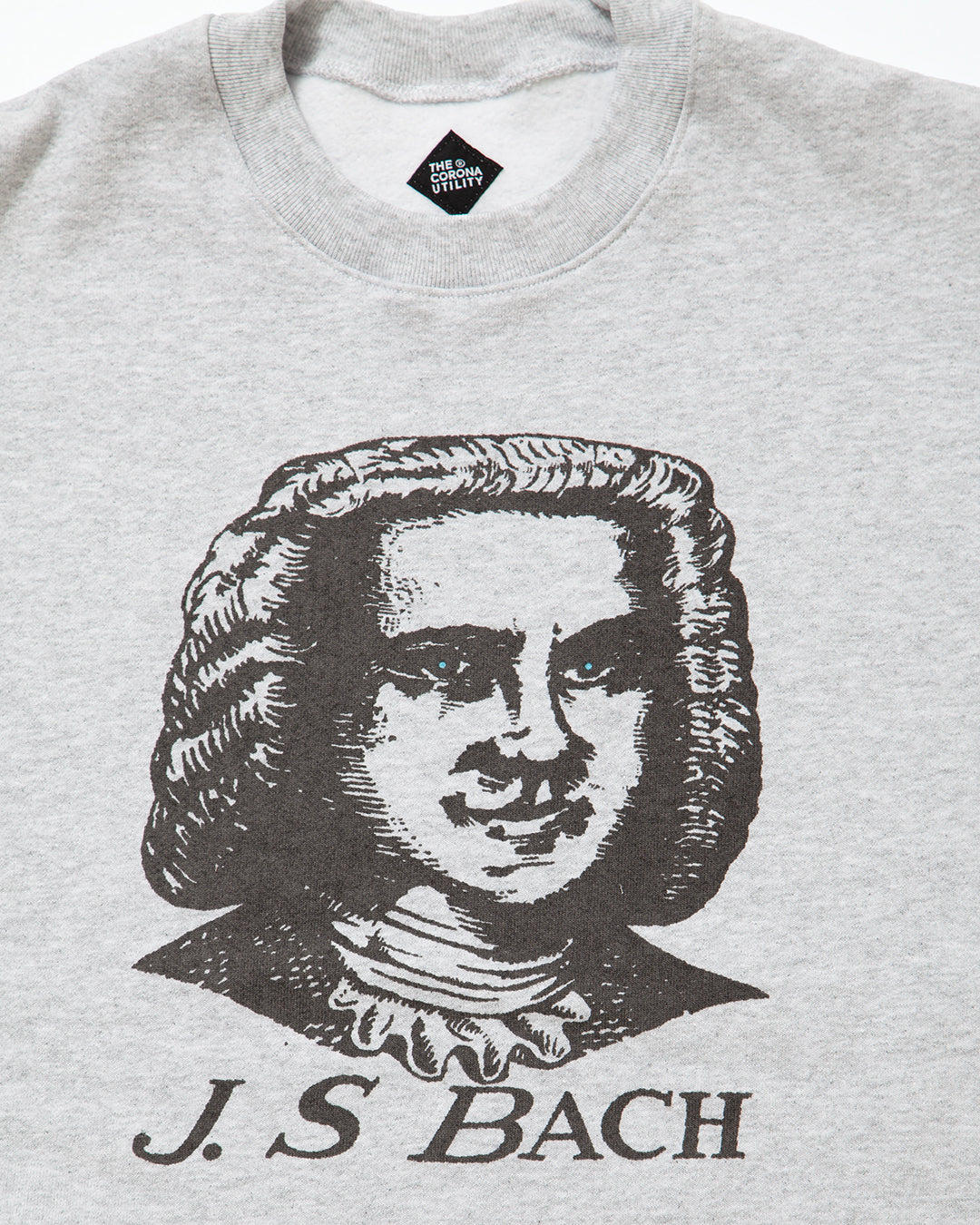 CC007  - PRINT SWEATSHIRT "J.S BACH" / Ash Grey