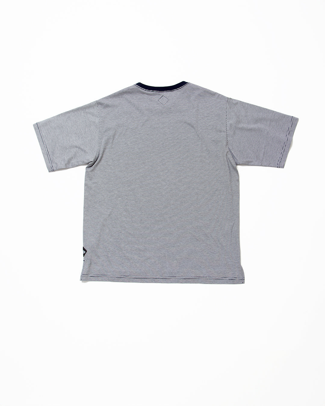 CC010  - BASIC POCKET TEE / Navy × White