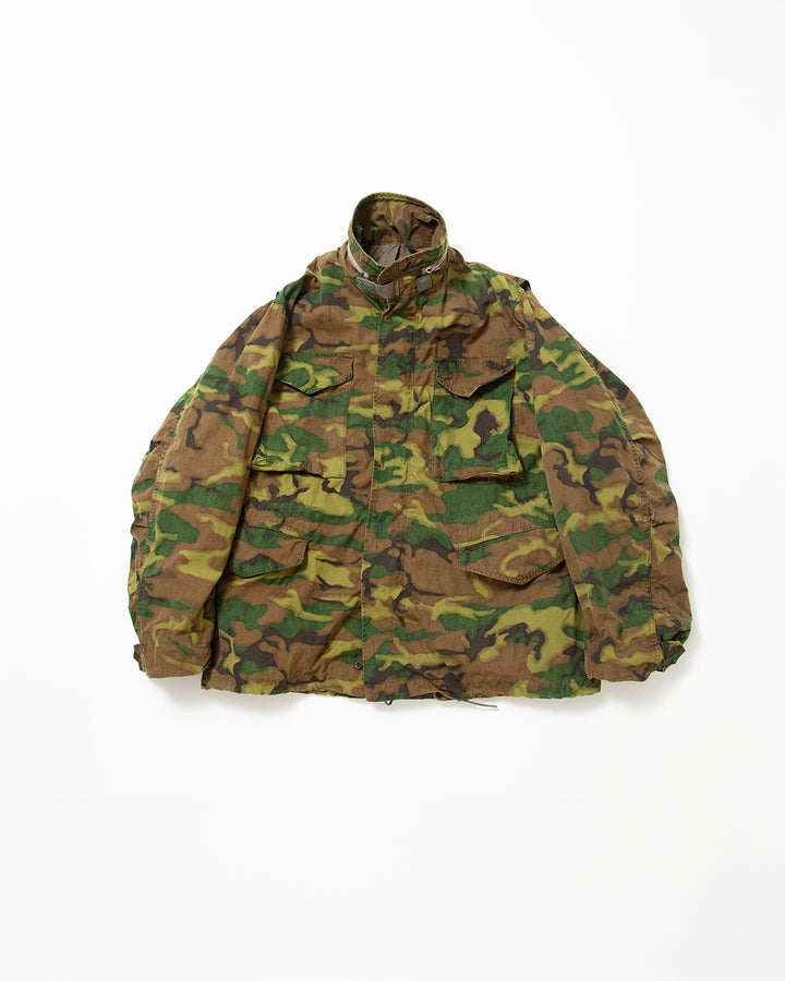 CJ112 - CORONA・M-65 FIELD JACKET / ERDL "GREEN in COUNTRY" w/ Special Bio-wash
