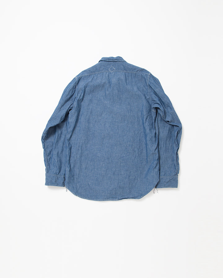CS001 - NAVY 1POCKET SHIRT / Blue Chambray