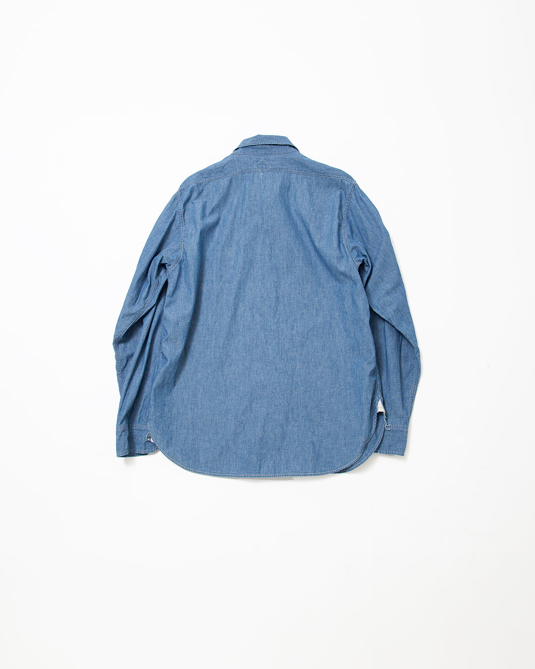 CS001 - NAVY 1POCKET SHIRT / Blue Chambray w/ Bio-wash