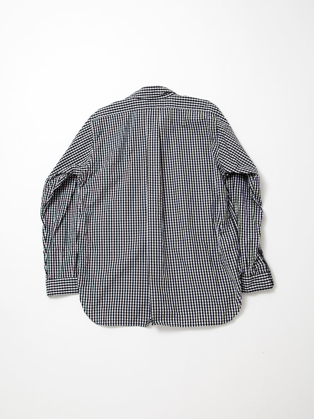 CS005・WHITE COLLAR WORK SHIRT / Black × White