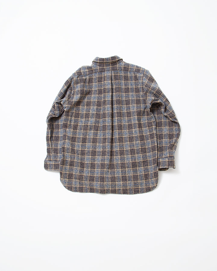 CS005 - W.C.W SHIRT PULLOVER / Grey × Brown
