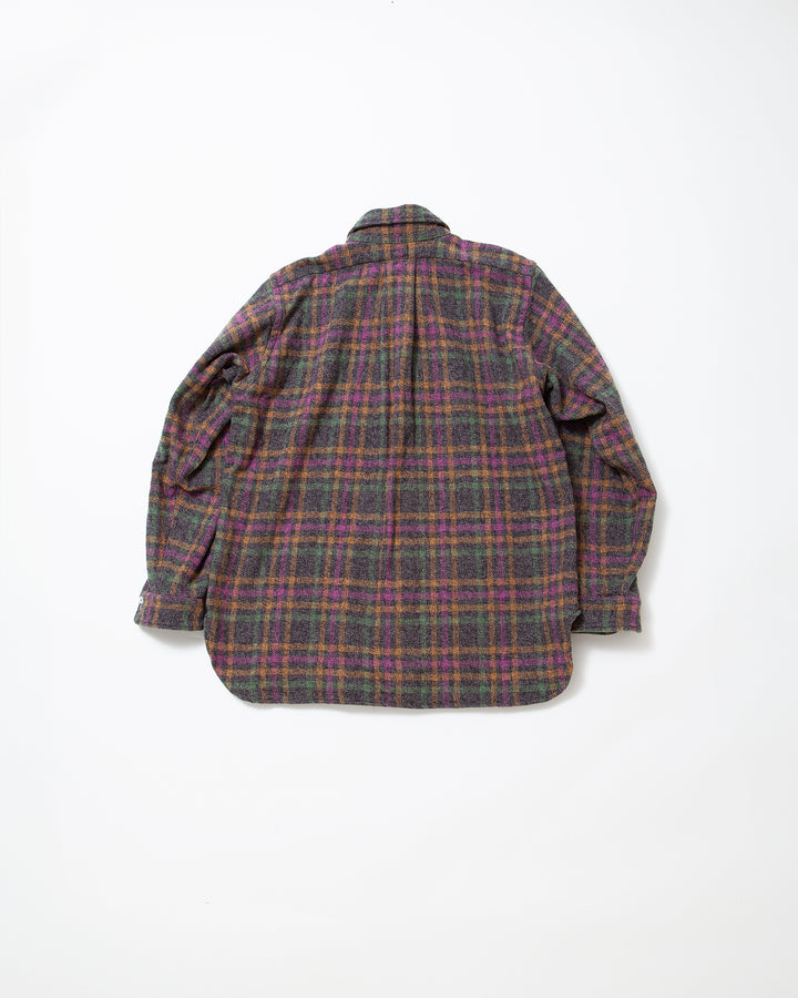 CS005 - W.C.W SHIRT PULLOVER / Charcoal Grey × Multi Color