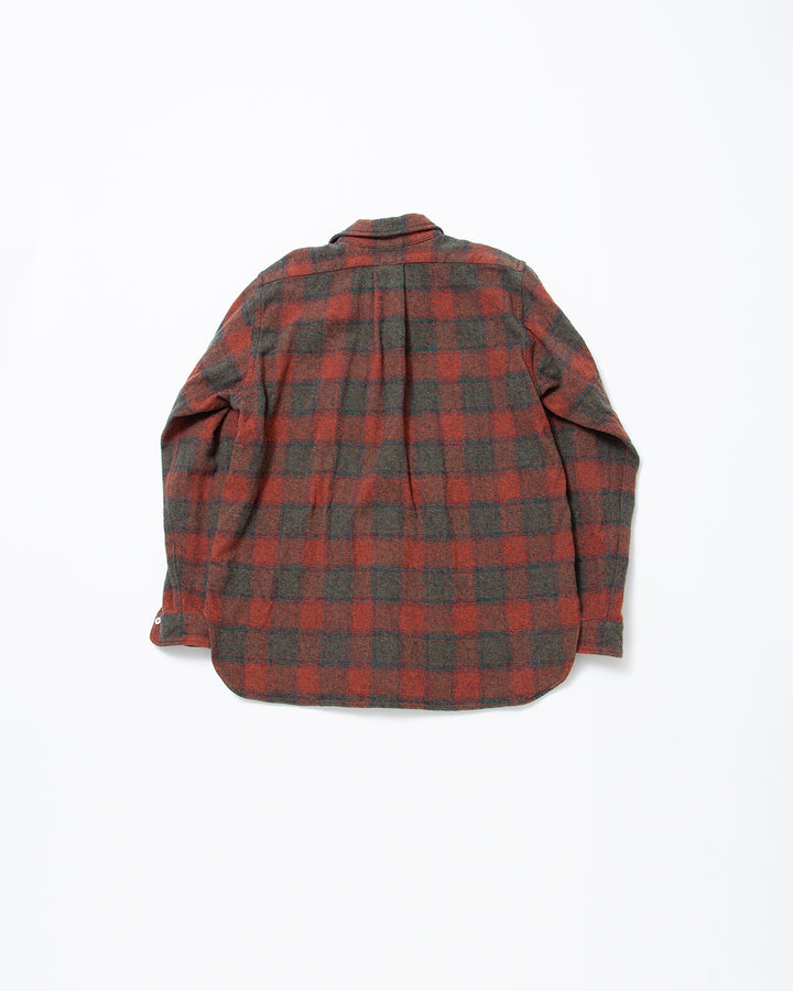 CS005 - W.C.W SHIRT PULLOVER / Red × Green