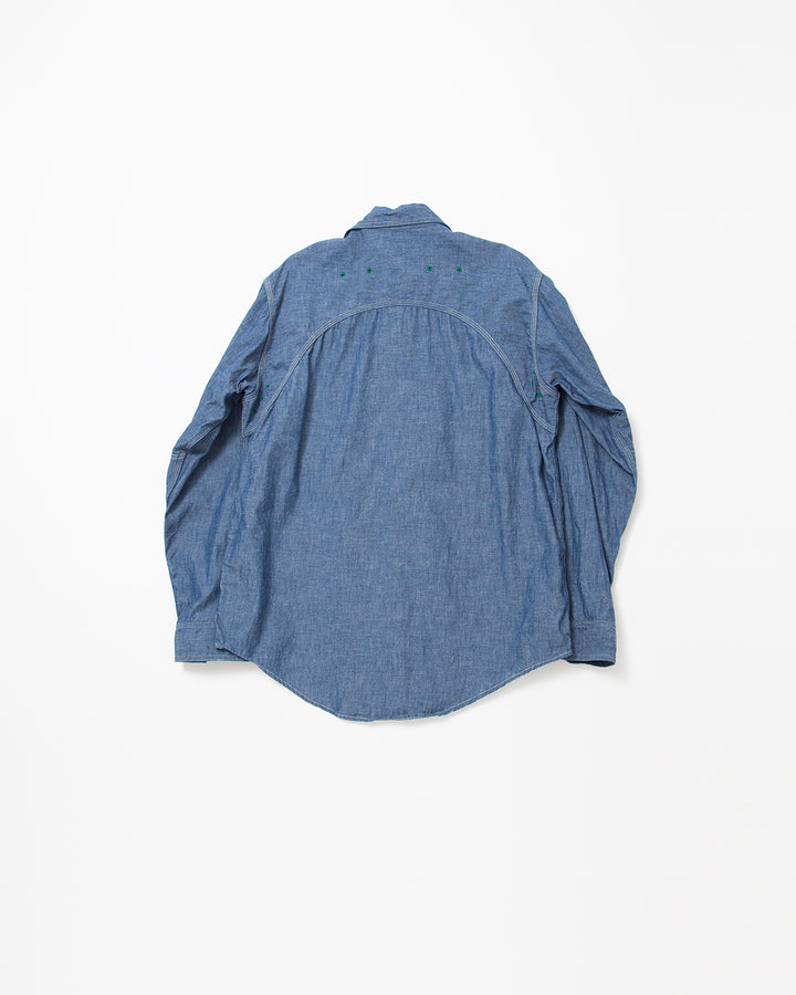 CS014 - CORONA・W-YOKE SHIRT / Blue Chambray