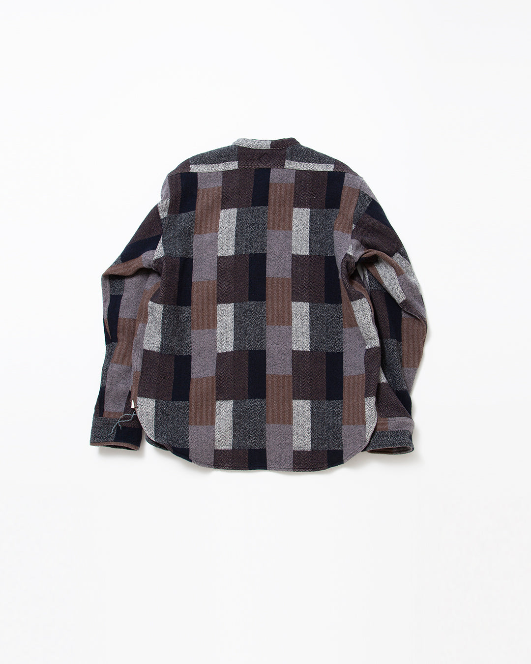 CS099 - NAVY 1POCKET BAND COLLAR / Grey