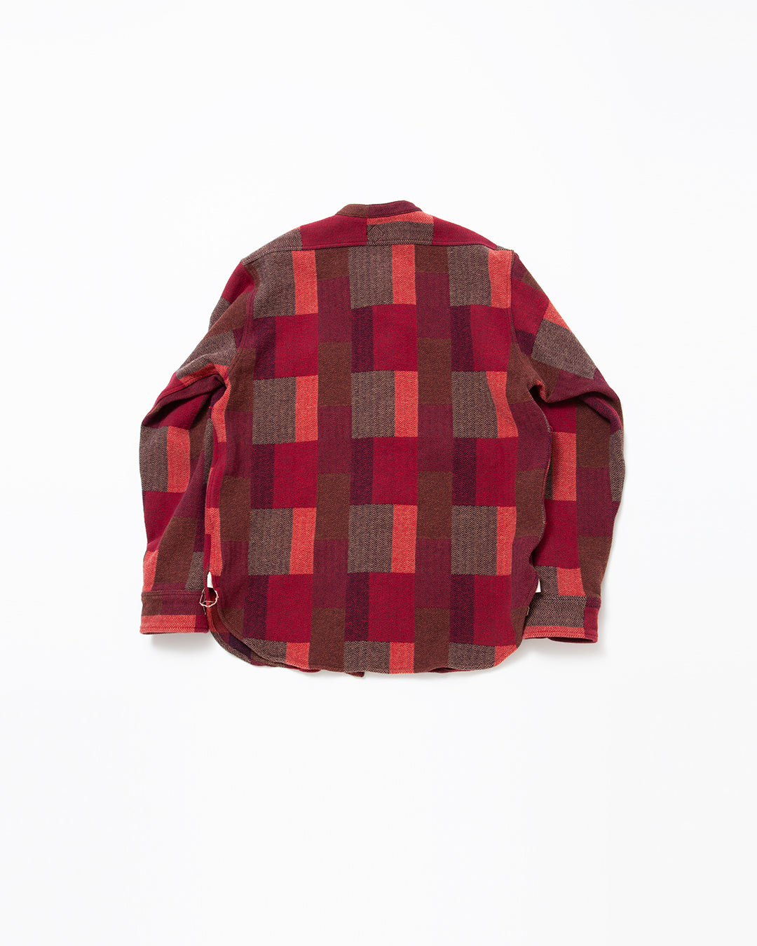 CS099 - NAVY 1POCKET BAND COLLAR / Maroon
