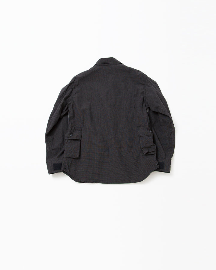 CSJ001・HUNTER HIKER JAC SHIRT / Black × White