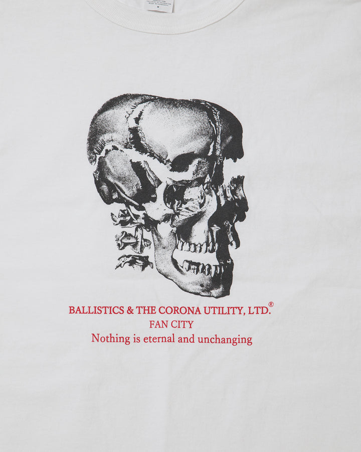 BALLISTICS × THE CORONA UTILITY - CT006・"SKULL TEE"