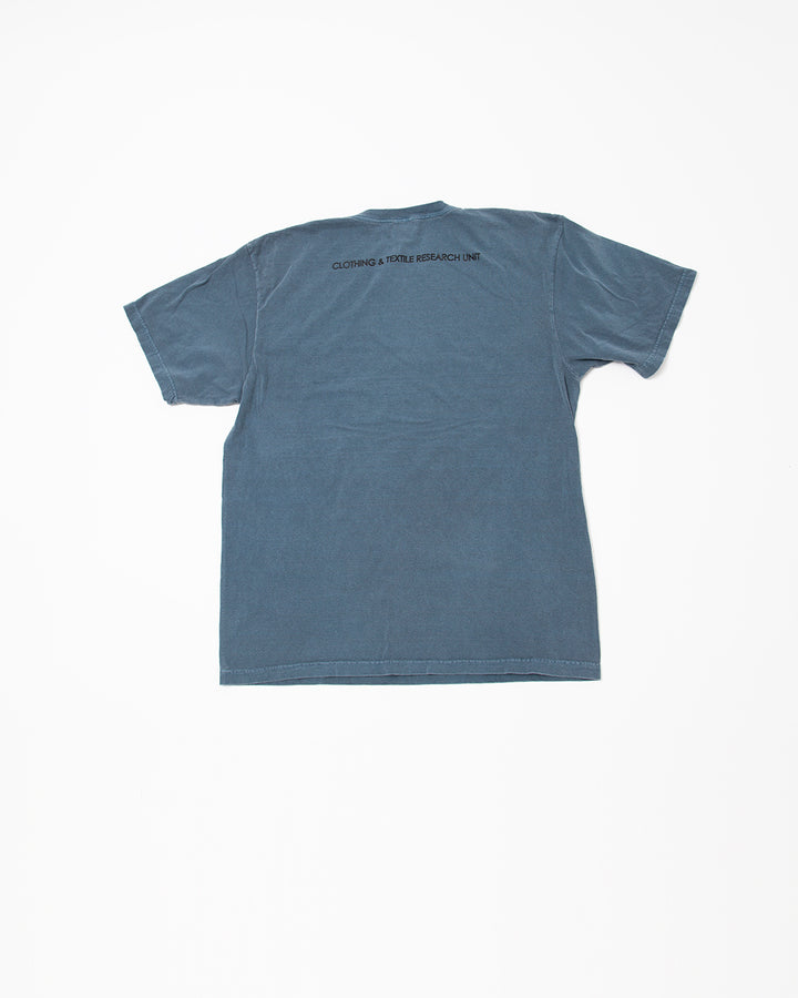 CT022・"Little Satan" EMBROIDERY TEE / Steel Blue
