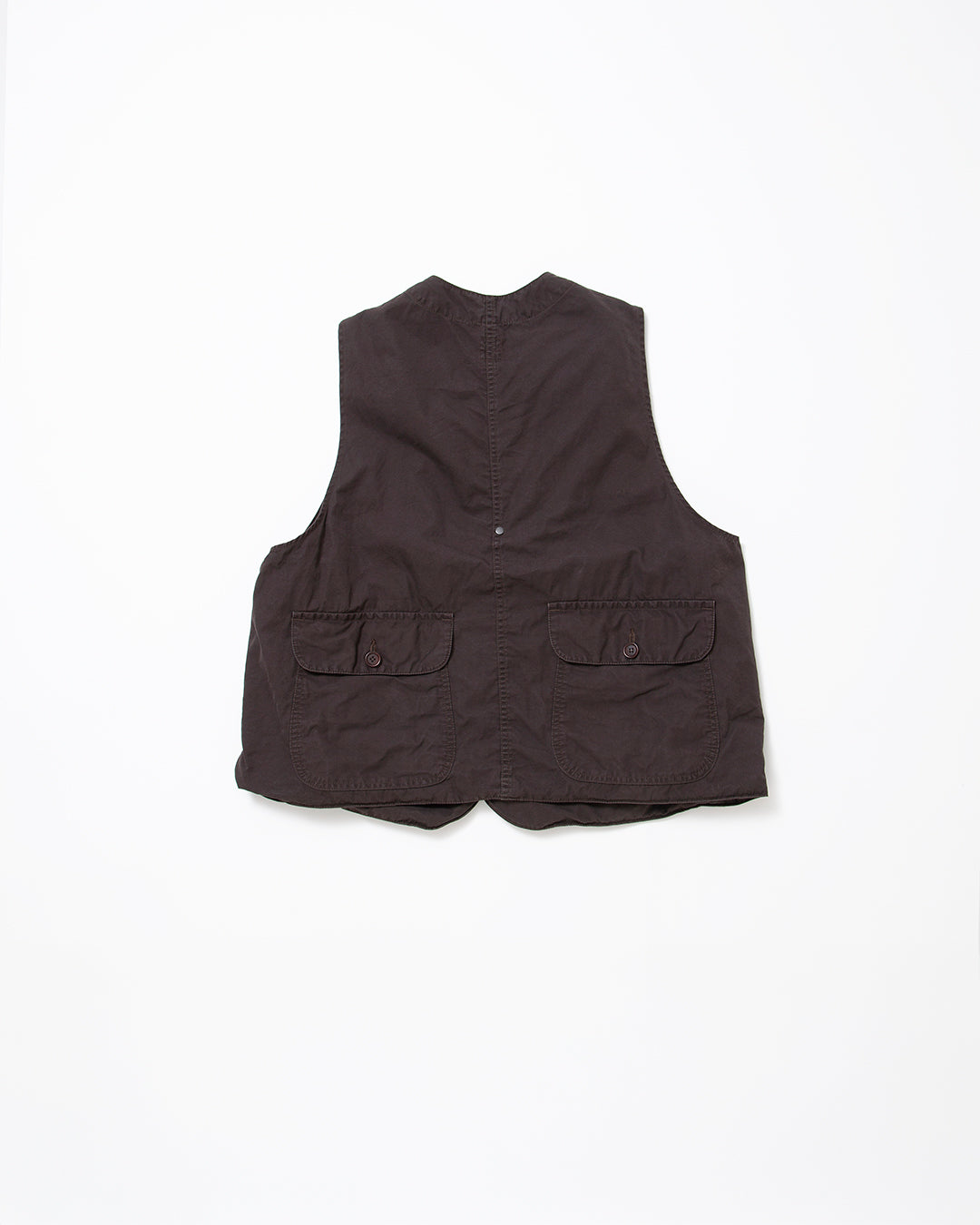 CV002 - CORONA・GAME VEST / Chocolate Brown w/ Bio-wash