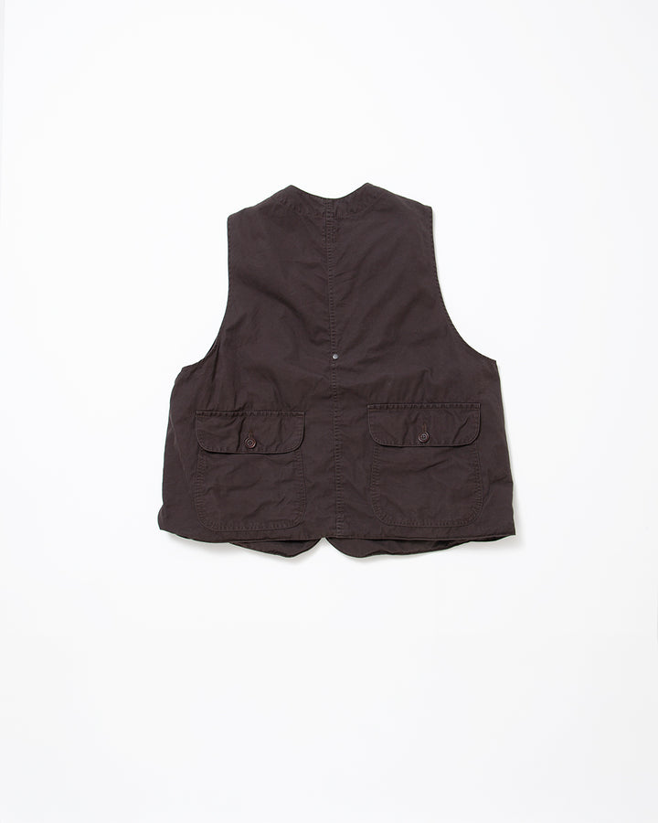 CV002 - CORONA・GAME VEST / Chocolate Brown w/ Bio-wash