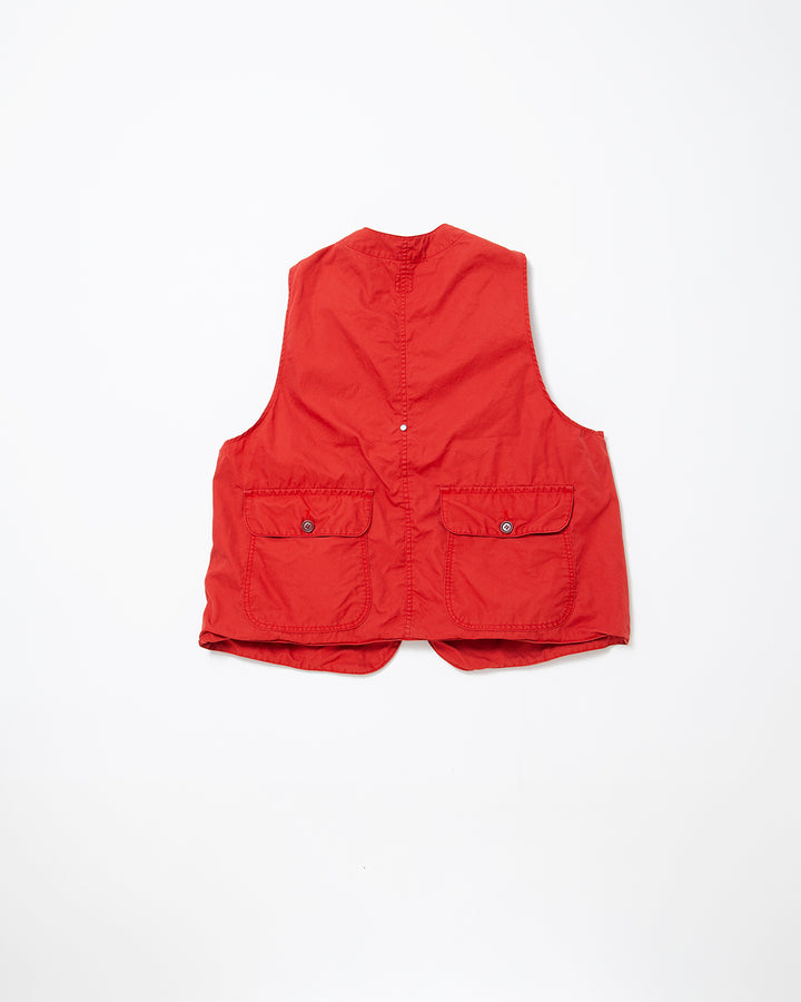 CV002 - CORONA・GAME VEST / Red w/ Bio-wash