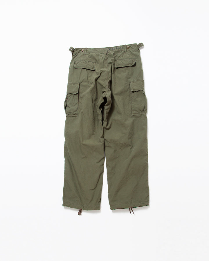 FP006 - JUNGLE SLACKS / Olive Green w/ Bio-wash